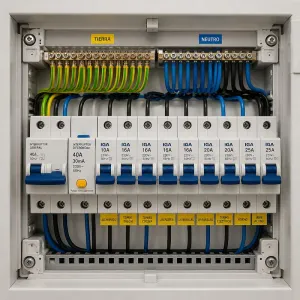 Inspection of main electrical panel and utilities